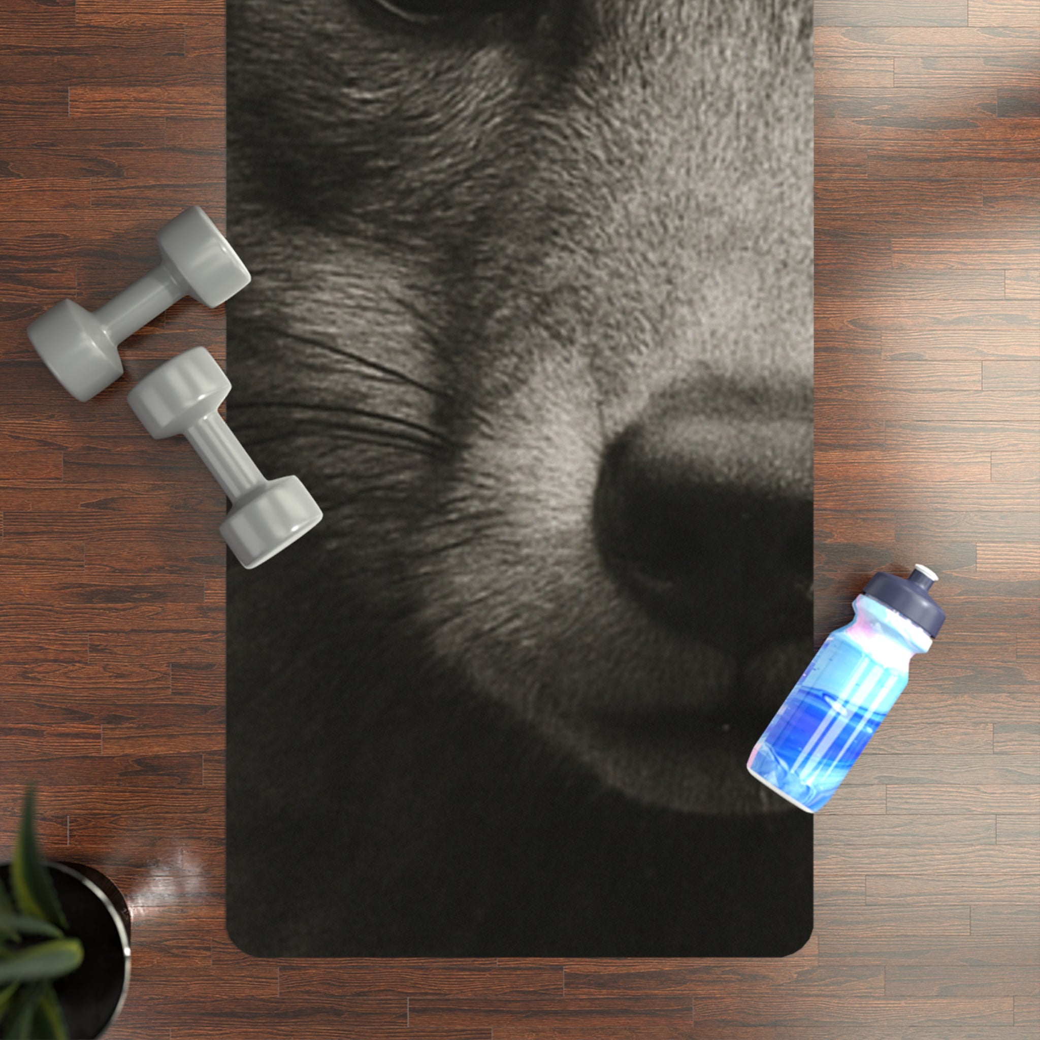 Yoga Mat with Bear Design, Durable Exercise Mat, Non-Slip Fitness Mat, Eco-Friendly Workout Gear, Gift for Yoga Lovers
